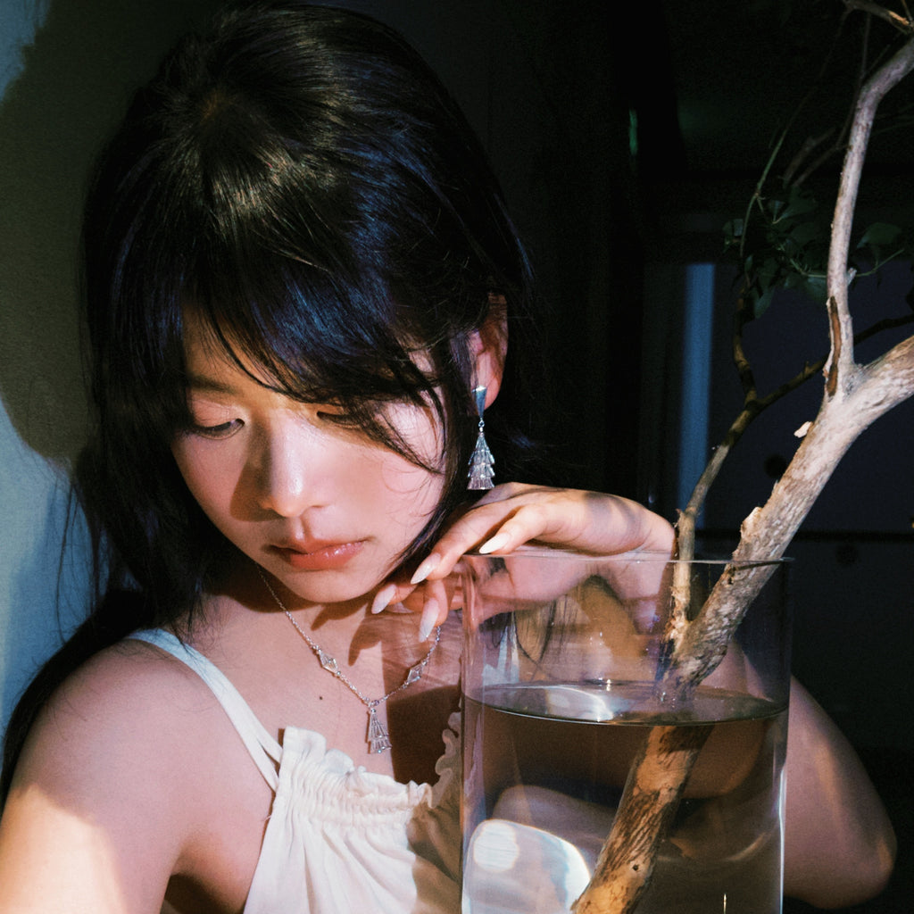 Mistveil Sun-Motif Silver Protective Earrings