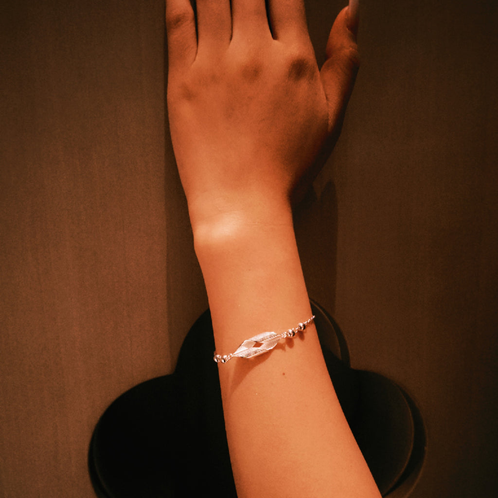 Mistveil Twin‑Spirit Silver Archaeological Bracelet