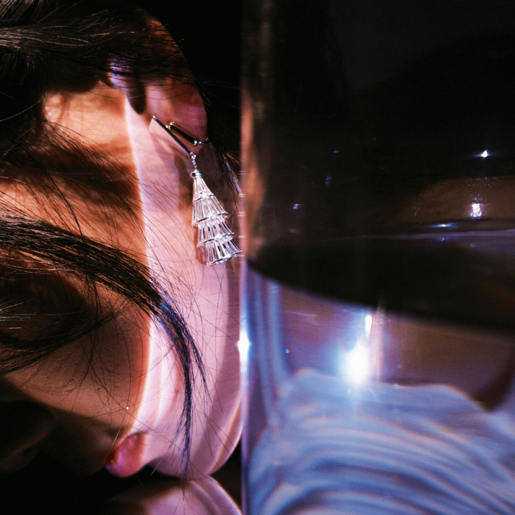 Mistveil Sun-Motif Silver Protective Earrings