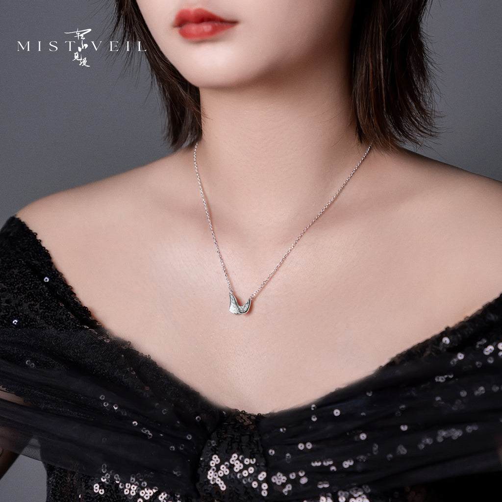 Mistveil Fog-Island-Echo Silver Poetic Necklace