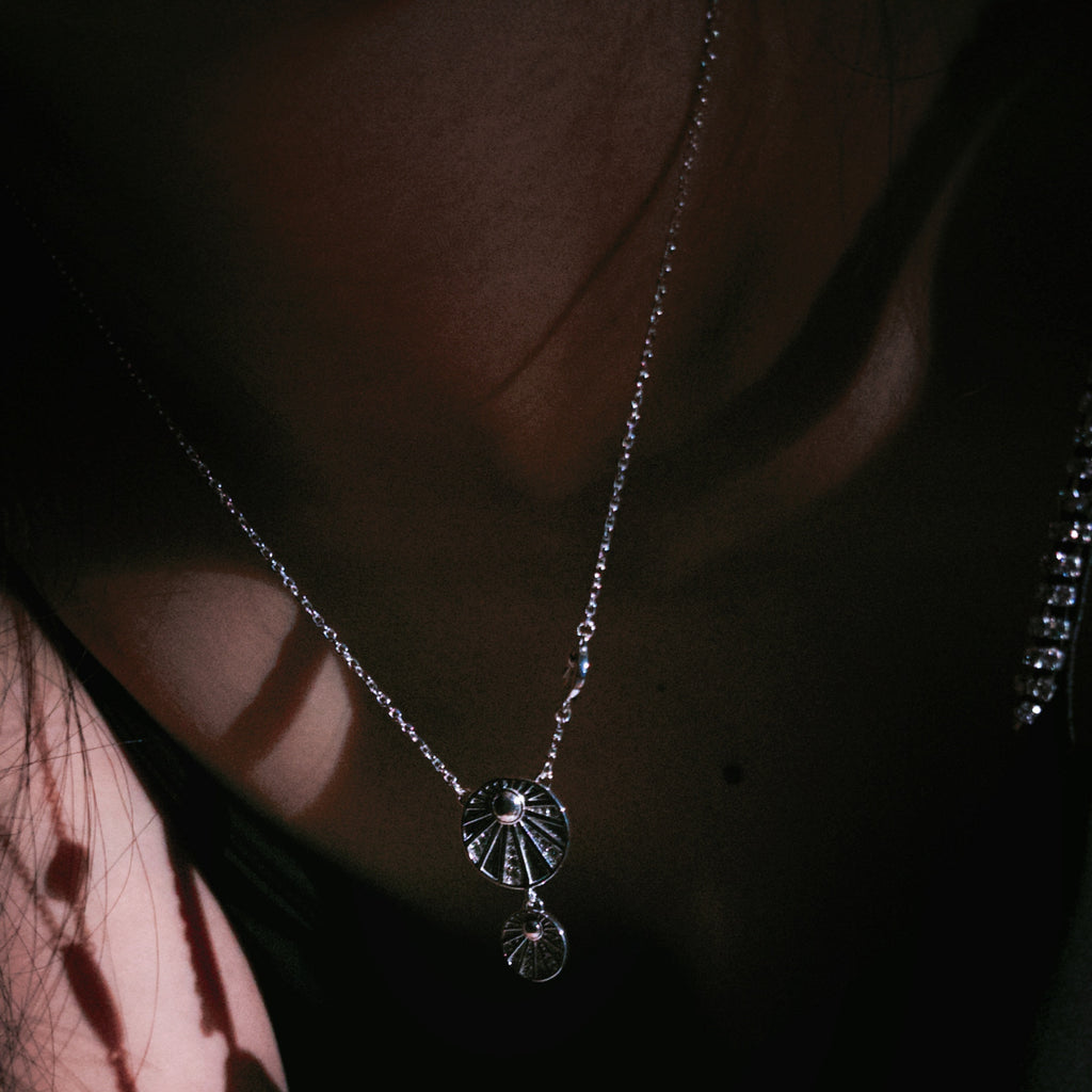 Mistveil First‑Breath Silver Serene Necklace