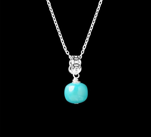 Mistveil Mountain-Rain Zen Silver Serene Necklace