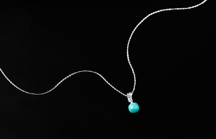 Mistveil Mountain-Rain Zen Silver Serene Necklace