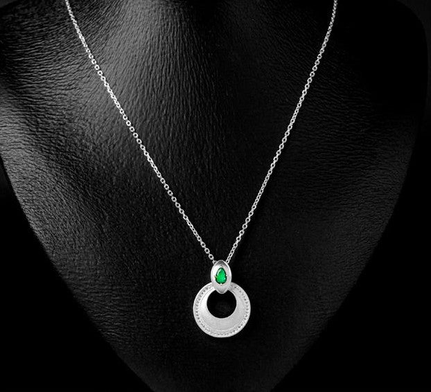 Mistveil Miao-Moon Minimalist Silver Protective Necklace
