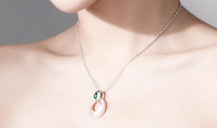 Mistveil Miao-Moon Minimalist Silver Protective Necklace