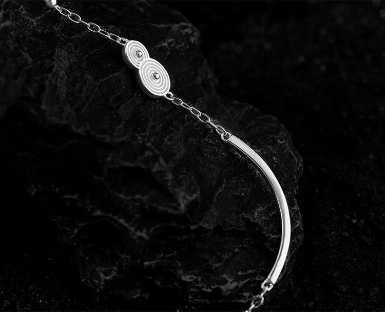 Mistveil Water-Vortex Silver Prosperous Bracelet