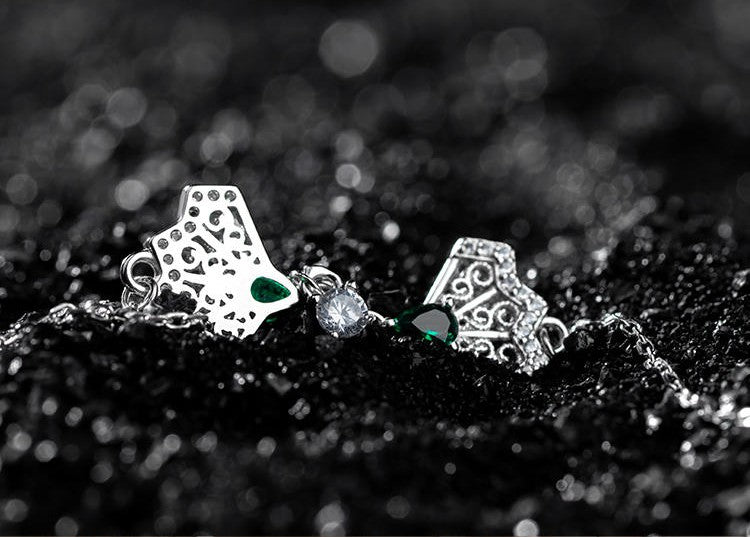 Mistveil Imperial-Fan Silver Elegant Bracelet