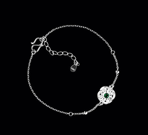 Mistveil Dragon-Eye Silver Manifesting Bracelet