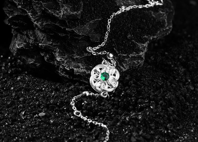 Mistveil Dragon-Eye Silver Manifesting Bracelet