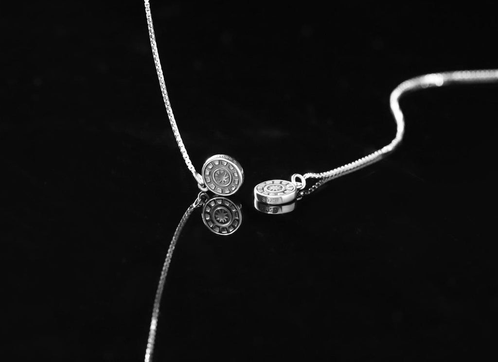 Mistveil Sun-Drum Silver Protective Threader Earrings