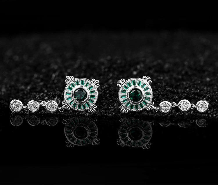 Mistveil Celestial-Water Silver Harmonizing Earrings