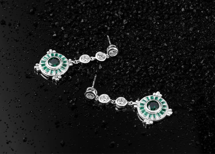 Mistveil Celestial-Water Silver Harmonizing Earrings