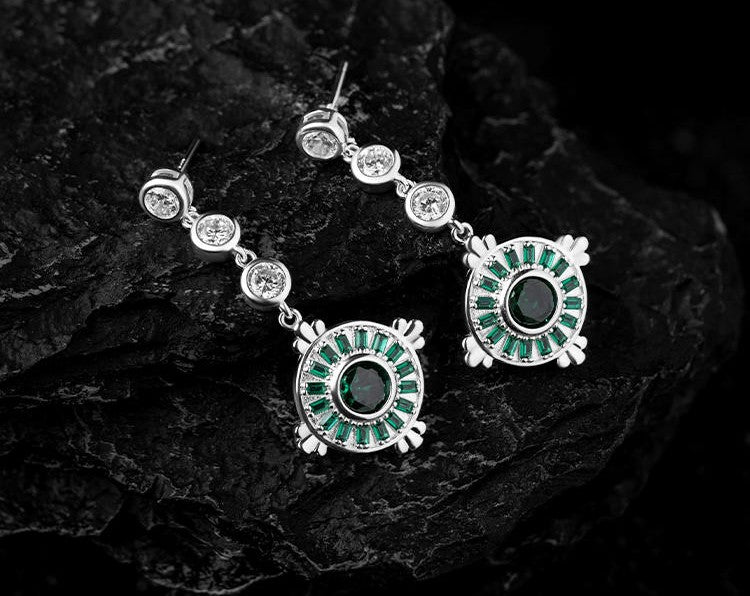 Mistveil Celestial-Water Silver Harmonizing Earrings