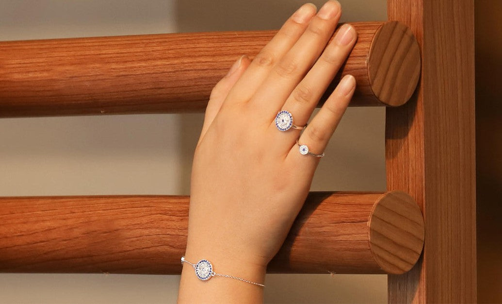 Mistveil Sun-Drum Glazed Silver Auspicious Ring