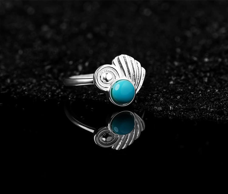 Mistveil Water-Melody Silver Serene Ring