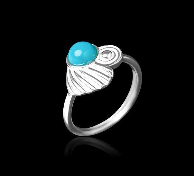 Mistveil Water-Melody Silver Serene Ring