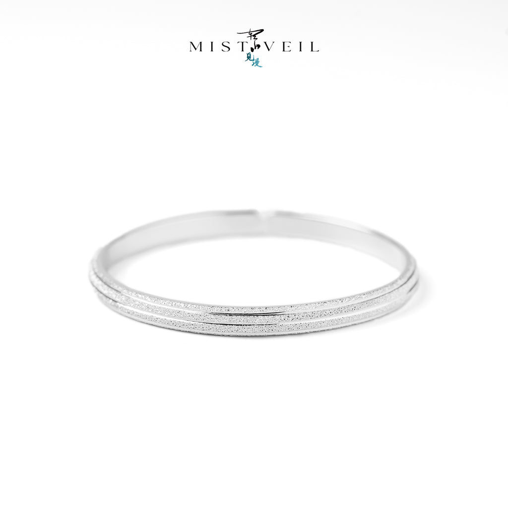 Mistveil Jingwei-Sea Silver Persistent Bangle