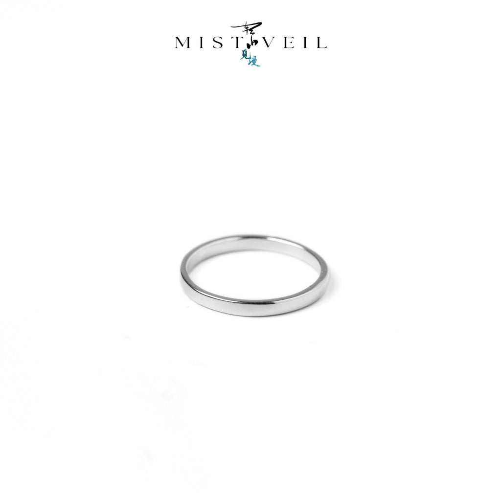 Mistveil Luminous-Light Silver Loving Ring