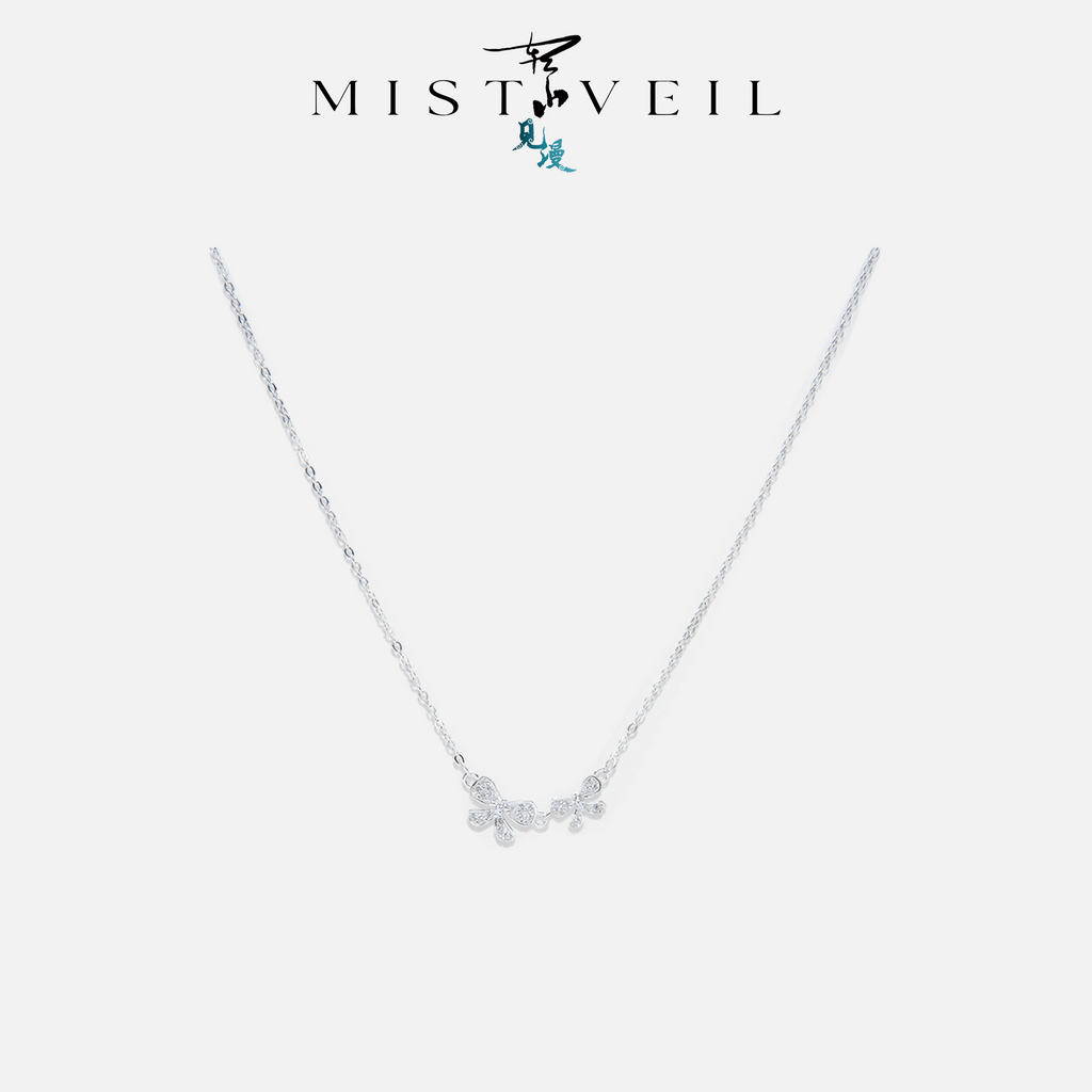 Mistveil Love‑at‑First‑Sight Silver Romantic Necklace