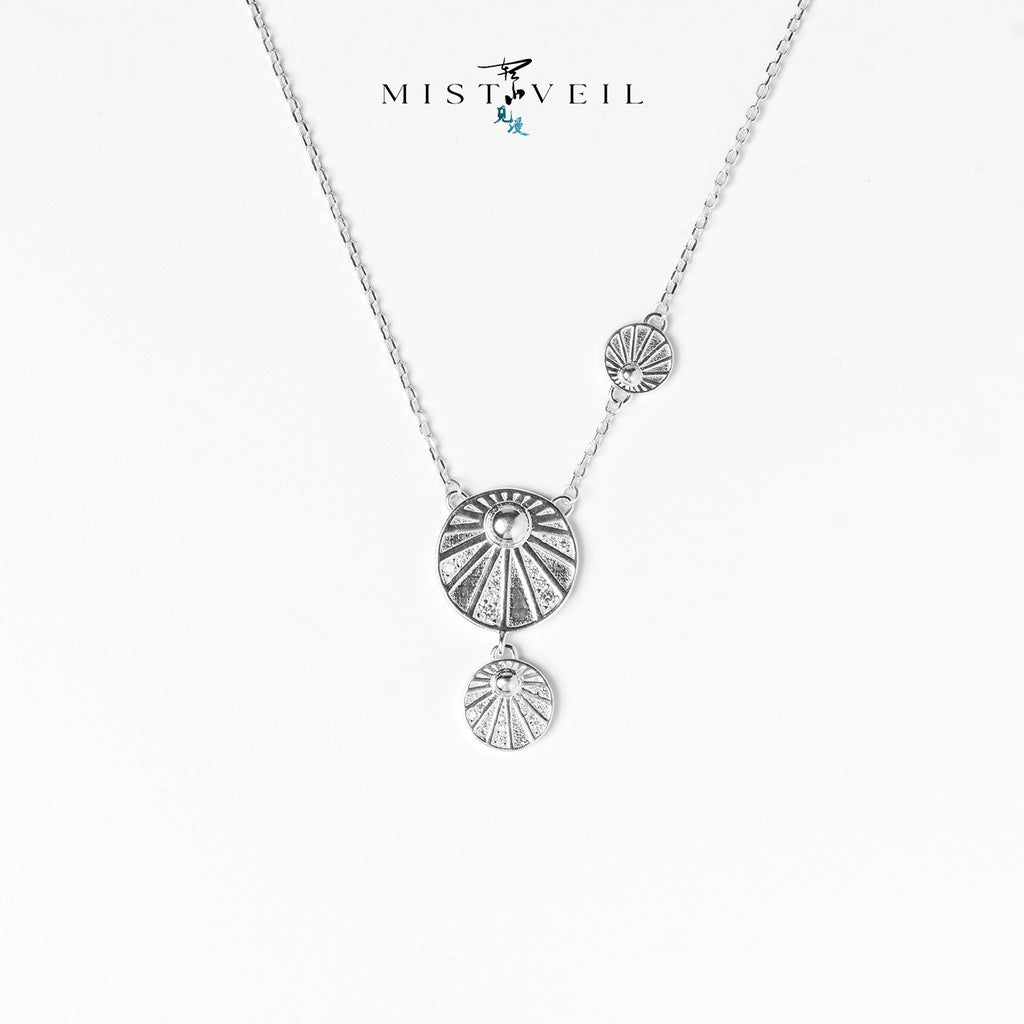 Mistveil First‑Breath Silver Serene Necklace
