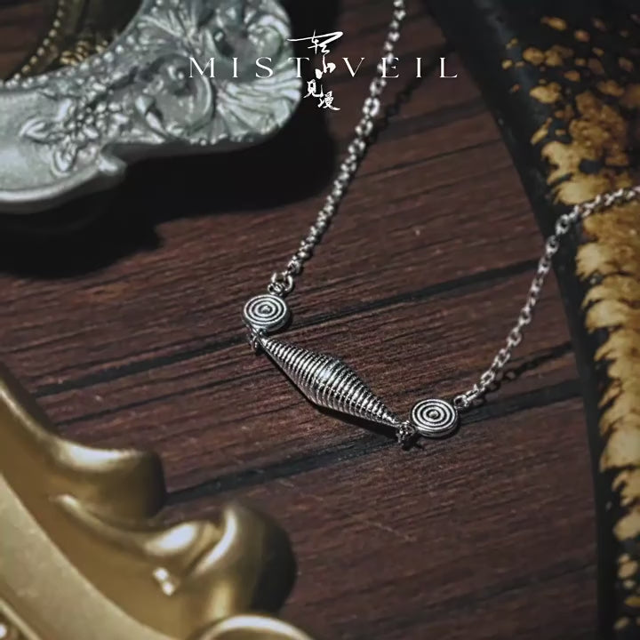 Mistveil Xi-Yue Silver Spiral Bracelet