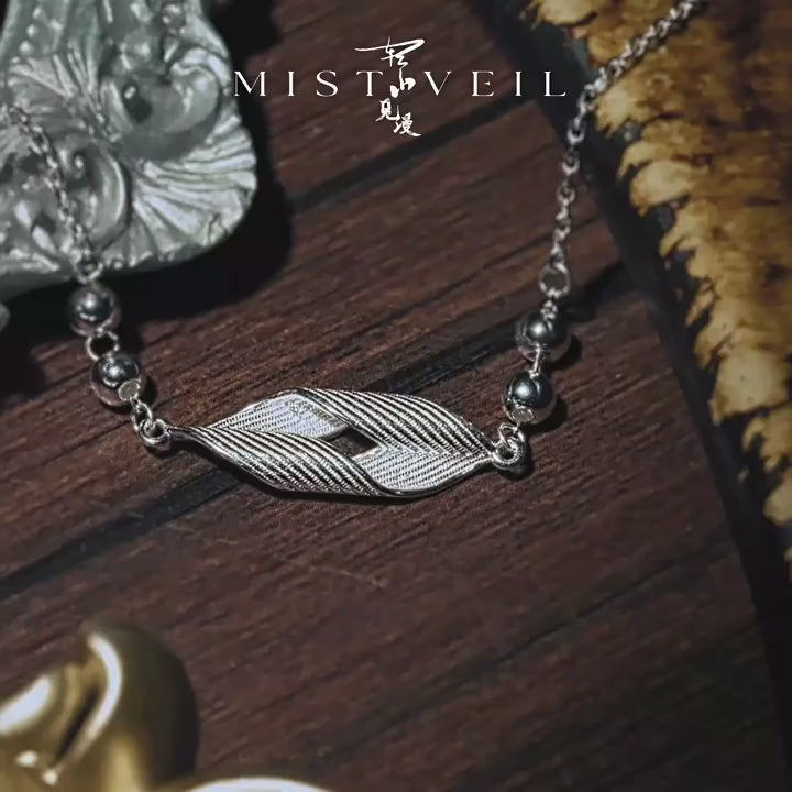 Mistveil Twin‑Spirit Silver Archaeological Bracelet