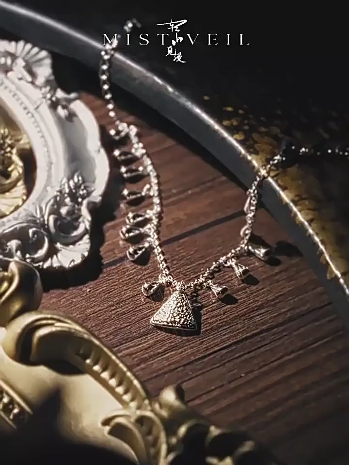 Mistveil Breeze-Inspired Moving Bead Kinetic Silver Soothing Bracelet