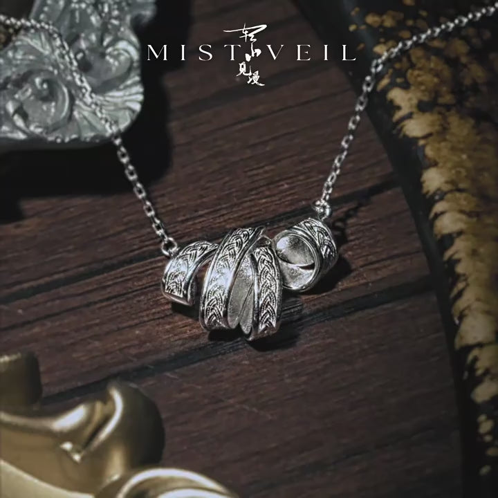 Mistveil Departure Silver Celestial Necklace
