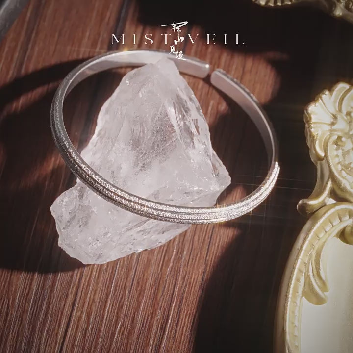 Mistveil Jingwei-Sea Silver Persistent Bangle