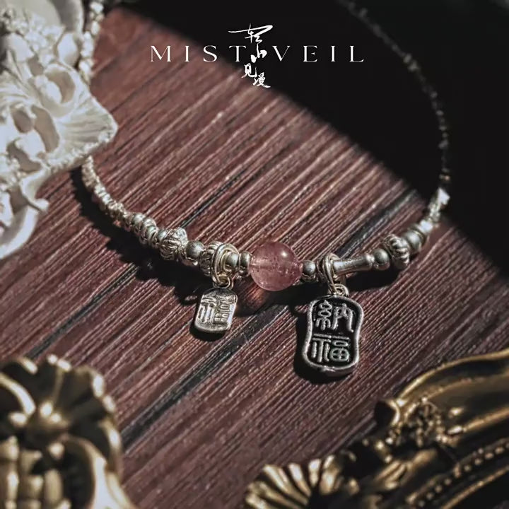 Mistveil Fantasy-Realm Silver Wish Bracelet