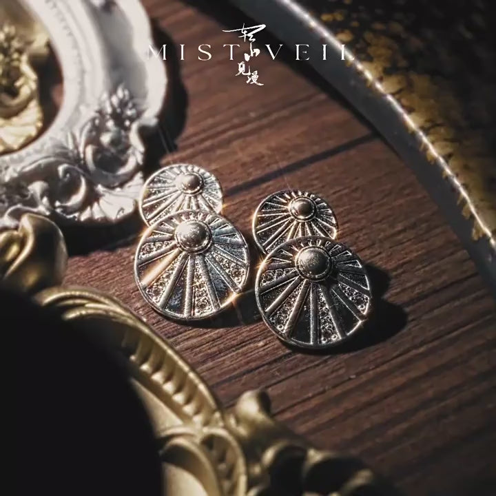 Mistveil Dawn-Whisper Silver Serene Earrings